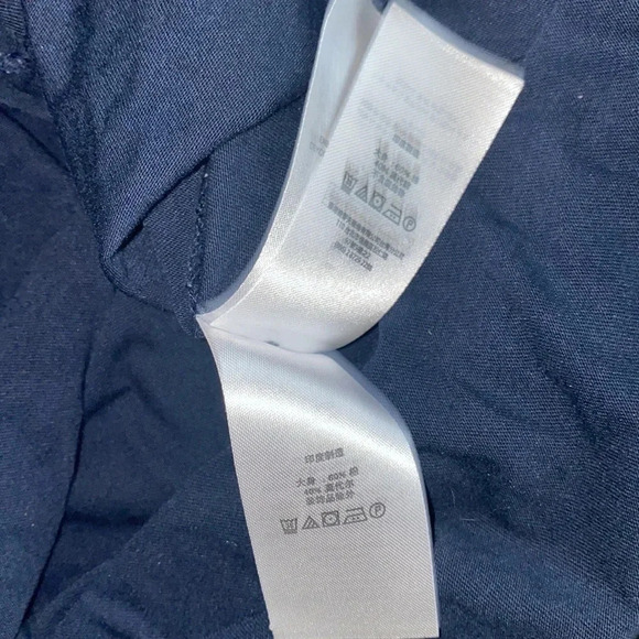 Ralph Lauren Navy Embroidered beaded blouse Sz  XL - Picture 12 of 13